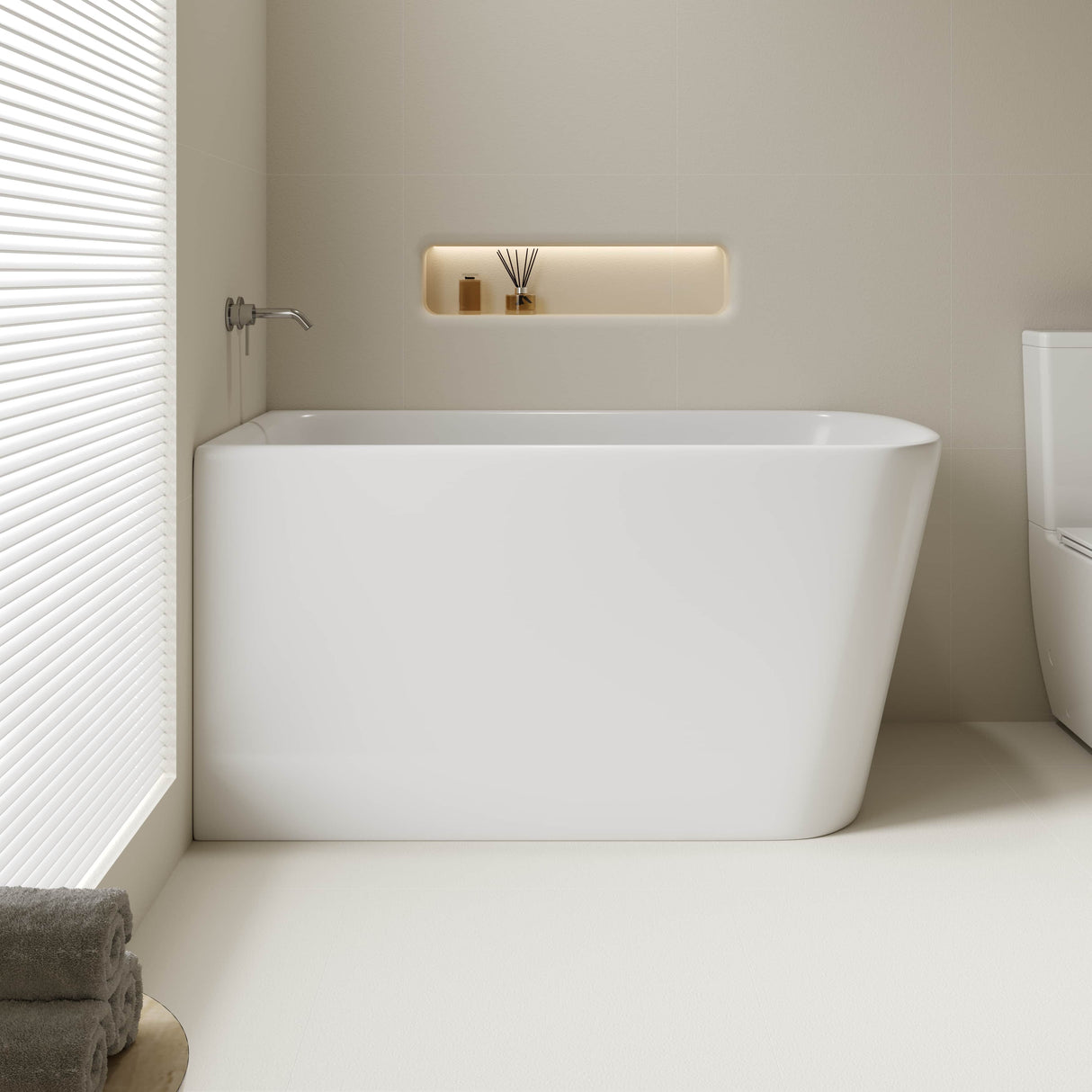 HARVARD Rectangular Corner Bathtub (Left Corner/Gloss White) (1000/1100/1300mm)