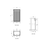 HARTELLE Mini Fluted Floor Standing Cabinet 