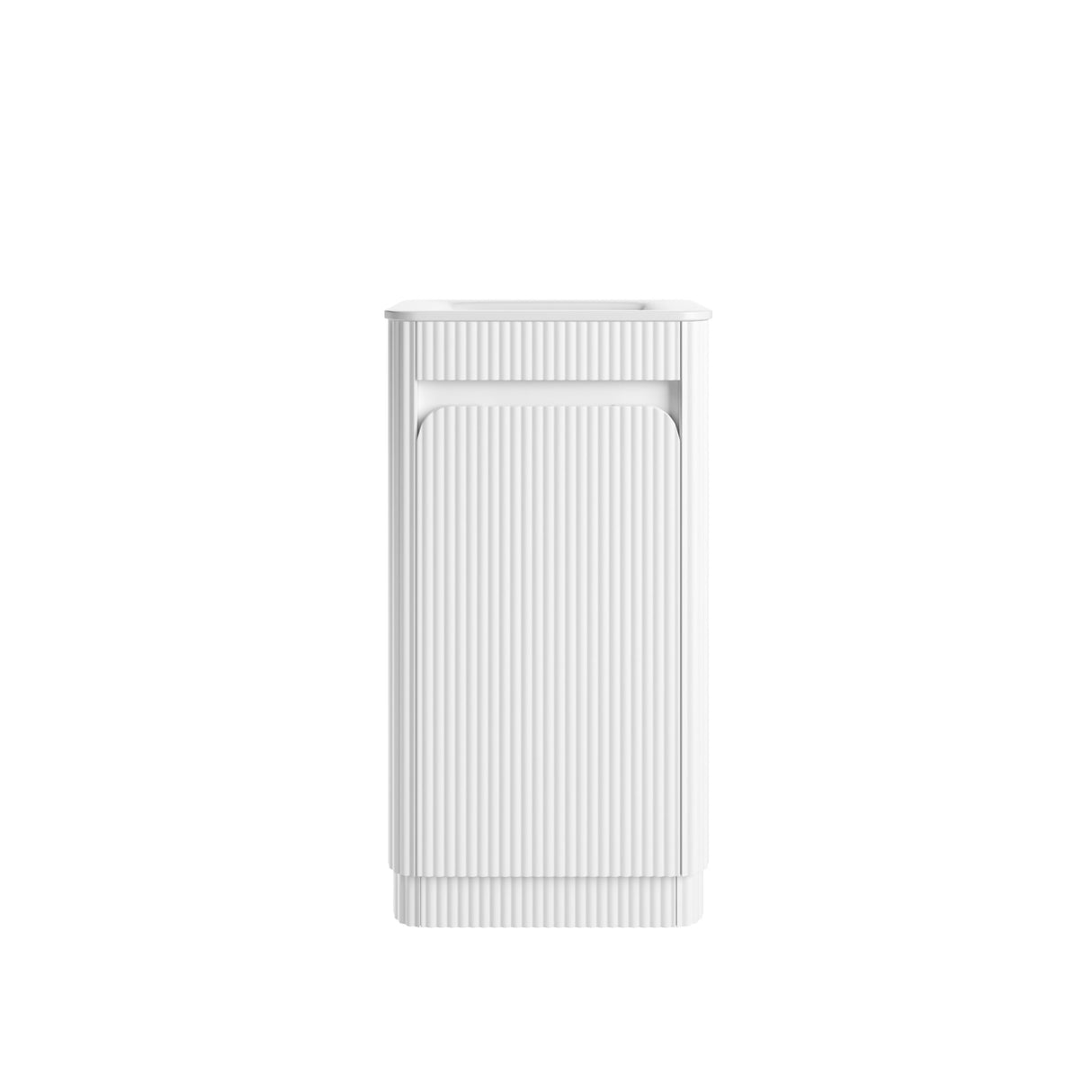 HARTELLE Mini Fluted Floor Standing Cabinet (Matte White)