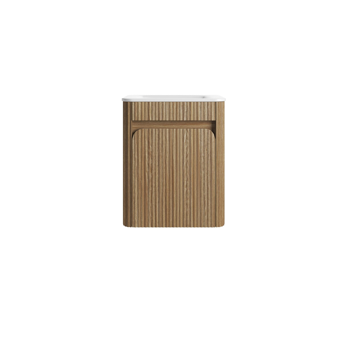 HARTELLE Mini Fluted Wall Hung Cabinet (Harvest Oak)