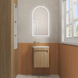 HARTELLE Mini Fluted Wall Hung Cabinet (Harvest Oak)