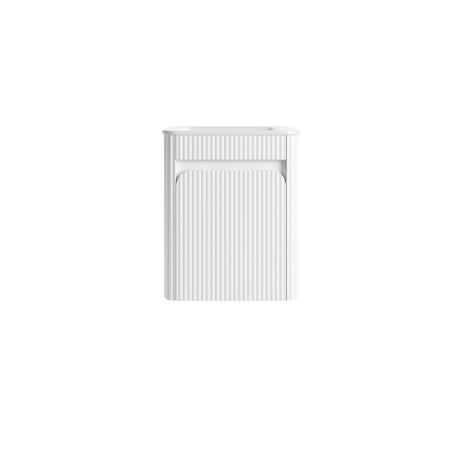 HARTELLE Mini Fluted Wall Hung Cabinet (Matte White)