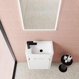 HARTELLE Mini Fluted Wall Hung Cabinet (Matte White)