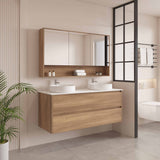 HERA MDF Wall Hung Vanity Cabinet Elegant Oak (All Sizes)
