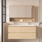 HERA MDF Wall Hung Vanity Cabinet Tas Oak (All Sizes)