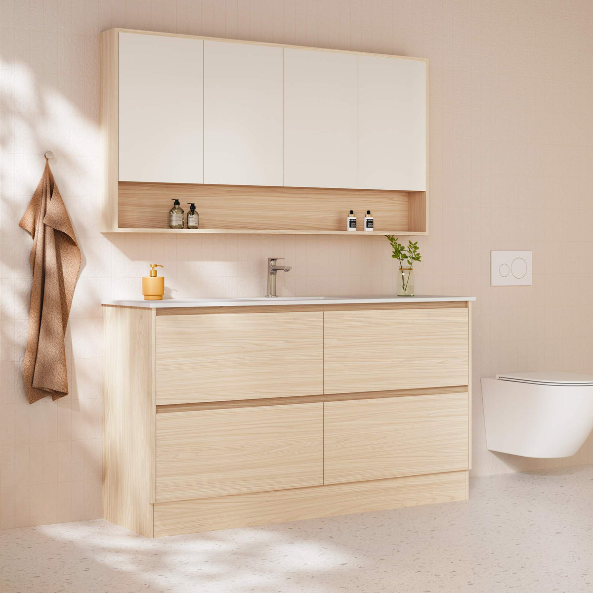 Hera Floor Standing Vanity-Tas Oak-600-750-900-1200-1500mm