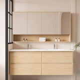 HERA MDF Wall Hung Vanity Cabinet Tas Oak (All Sizes)