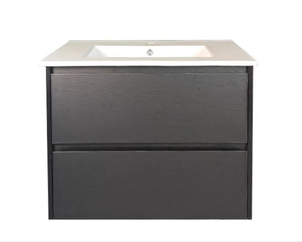 HERA MDF Wall Hung Vanity Cabinet Black Oak (All Sizes)