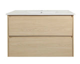 HERA MDF Wall Hung Vanity Cabinet Tas Oak (All Sizes)