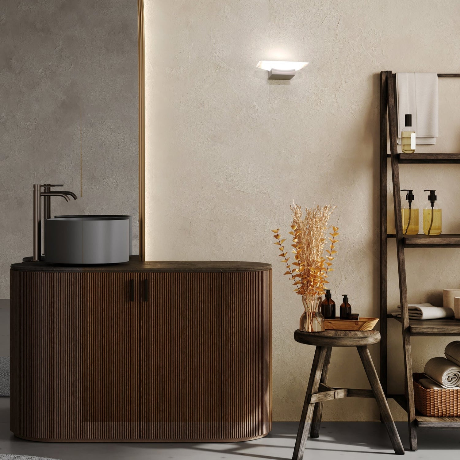 HELSINKI: City Series LED Tri-CCT Interior Curved Up/Down Dimmable Wall Light