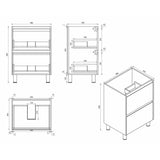 HERA Floor Standing Vanity Cabinet 