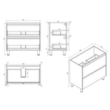 HERA Floor Standing Vanity Cabinet 