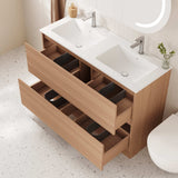 HERA Floor Standing Vanity Cabinet Elegant Oak