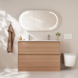 HERA Floor Standing Vanity Cabinet Elegant Oak