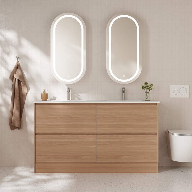 HERA Floor Standing Vanity Cabinet Elegant Oak