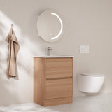 HERA Floor Standing Vanity Cabinet Elegant Oak 