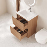 HERA Floor Standing Vanity Cabinet Elegant Oak 
