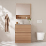 HERA Floor Standing Vanity Cabinet Elegant Oak 