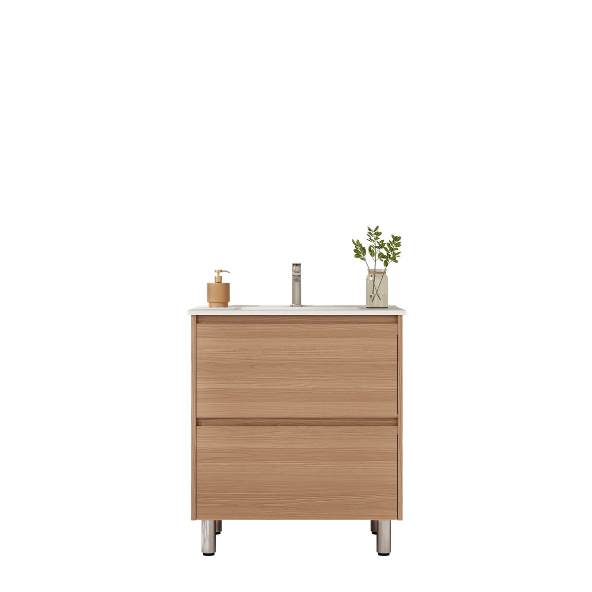 HERA Floor Standing Vanity Cabinet Elegant Oak 
