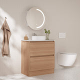 HERA Floor Standing Vanity Cabinet Elegant Oak 