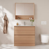 HERA Floor Standing Vanity Cabinet Elegant Oak