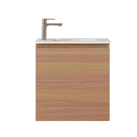 HERA MDF SLIM Wall Hung Vanity Cabinet Elegant Oak 