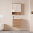 HERA MDF SLIM Wall Hung Vanity Cabinet Elegant Oak 