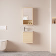 HERA MDF SLIM Wall Hung Vanity Cabinet Tas Oak