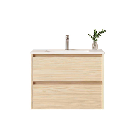 HERA MDF SLIM Wall Hung Vanity Cabinet Tas Oak