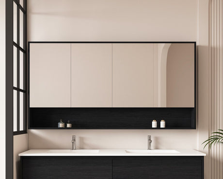 HERA Shaving Cabinet Black Oak