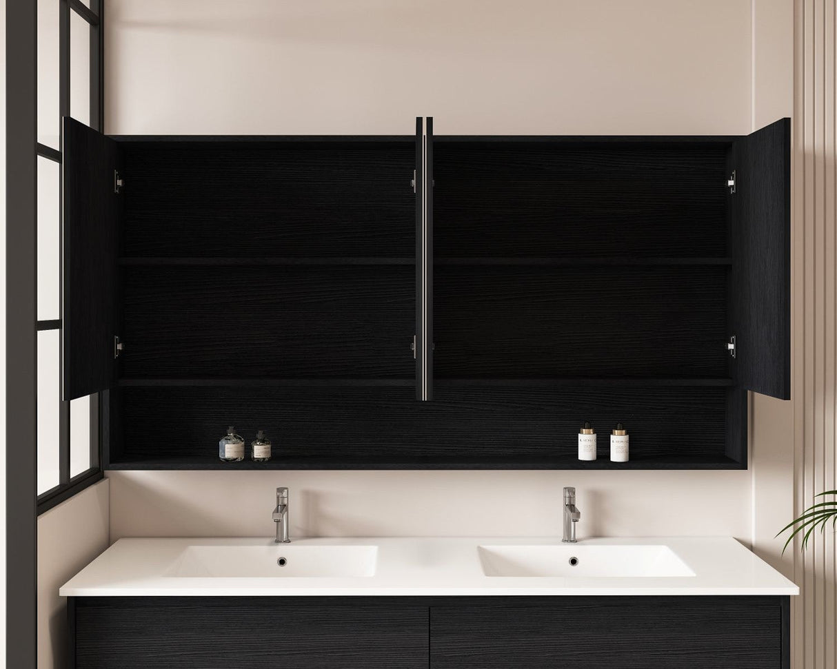 HERA Shaving Cabinet Black Oak