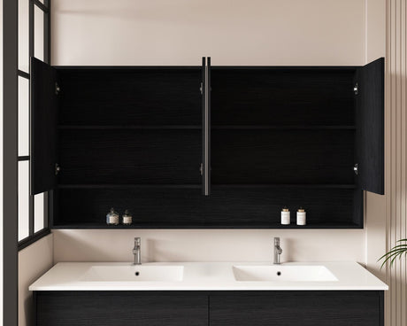 HERA Shaving Cabinet Black Oak