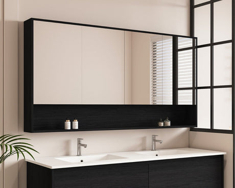 HERA Shaving Cabinet Black Oak