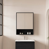 HERA Shaving Cabinet Black Oak