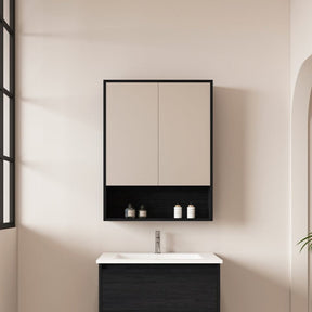 HERA Shaving Cabinet Black Oak