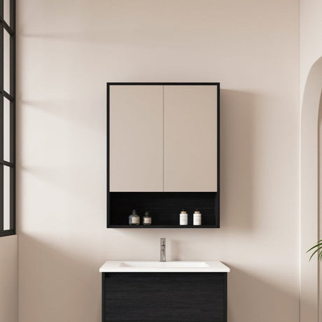 HERA Shaving Cabinet Black Oak