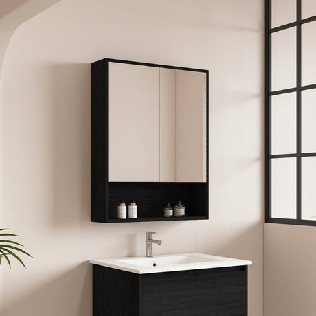 HERA Shaving Cabinet Black Oak