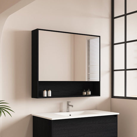 HERA Shaving Cabinet Black Oak