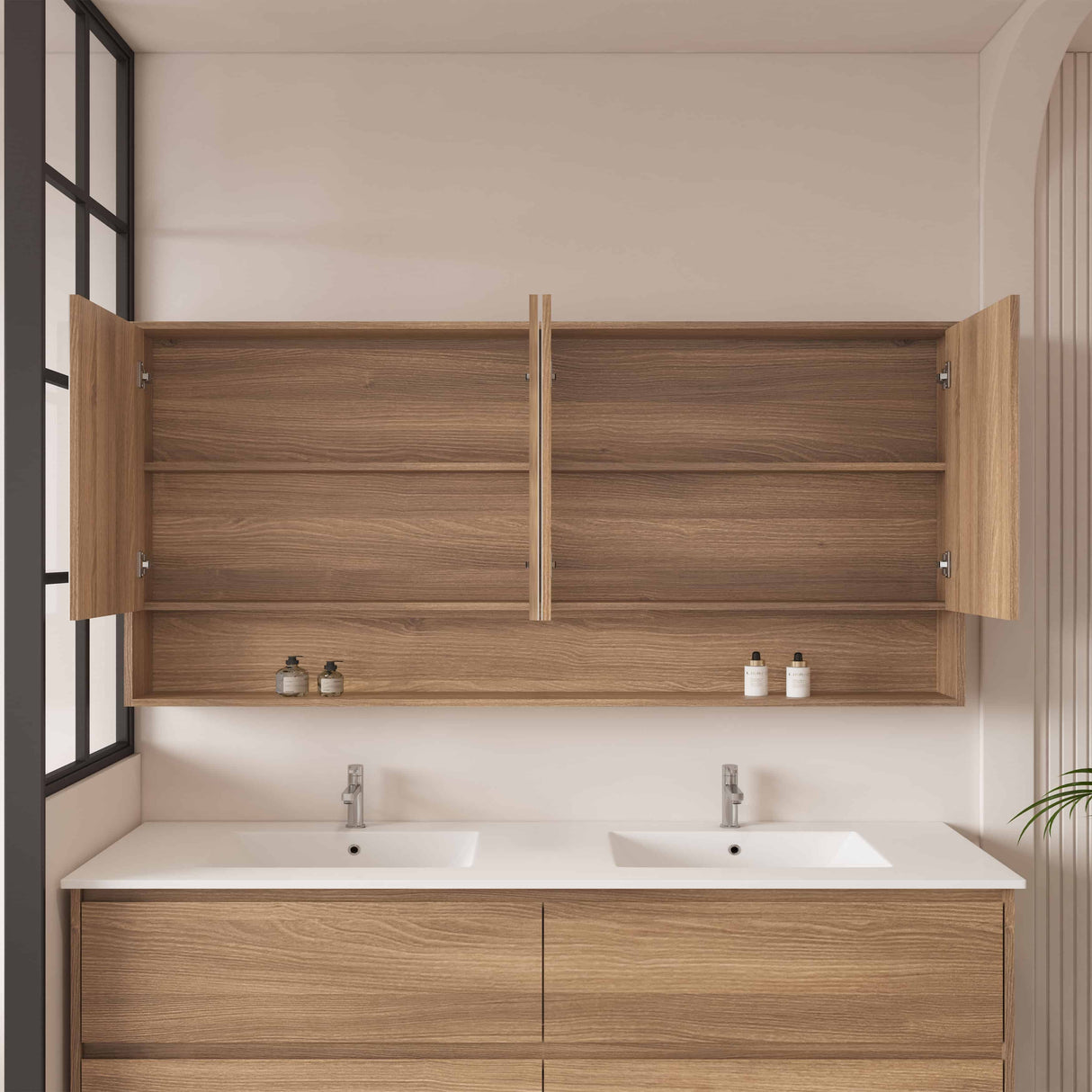 HERA Shaving Cabinet Elegant Oak