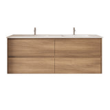 HERA MDF Wall Hung Vanity Cabinet Elegant Oak (All Sizes)