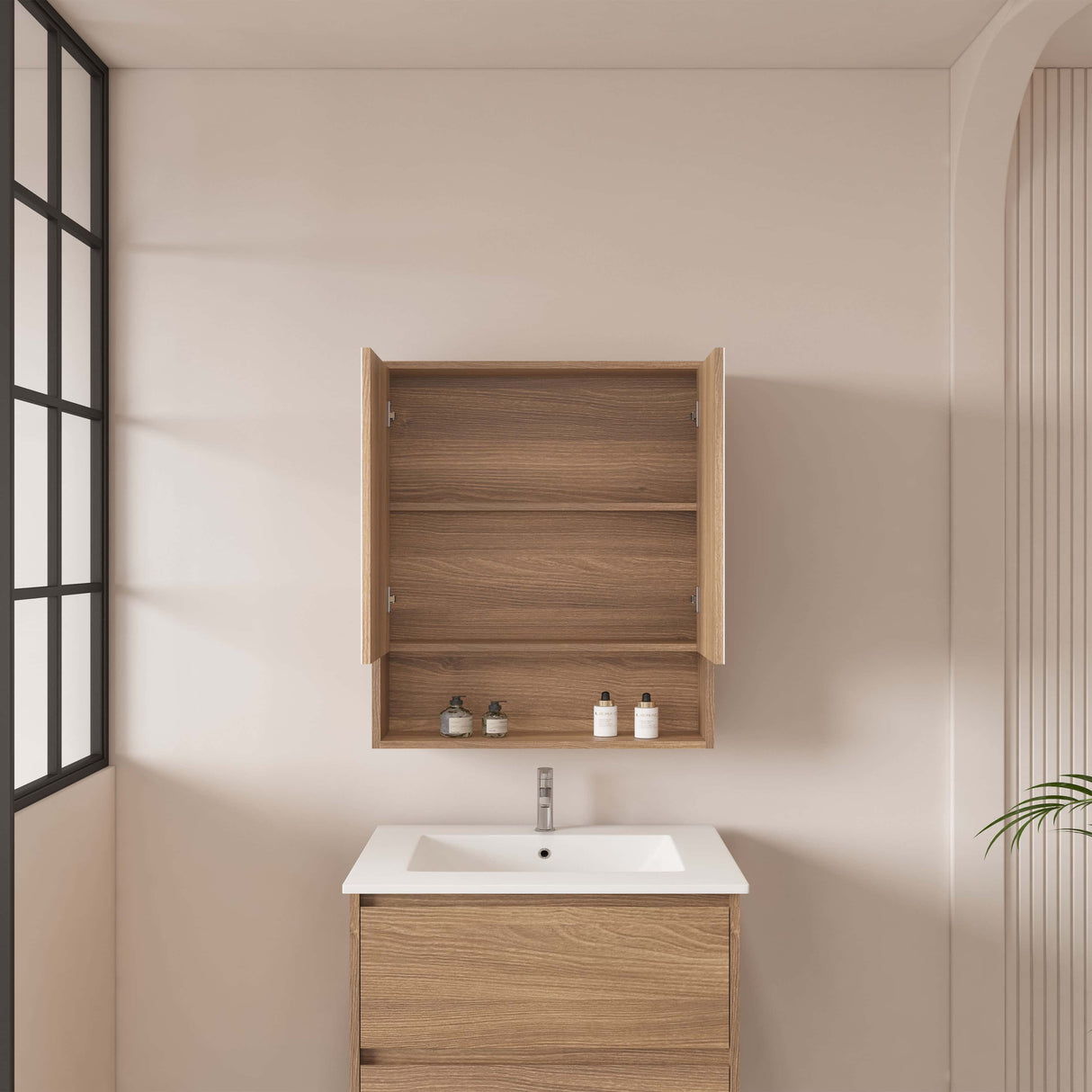 HERA Shaving Cabinet Elegant Oak