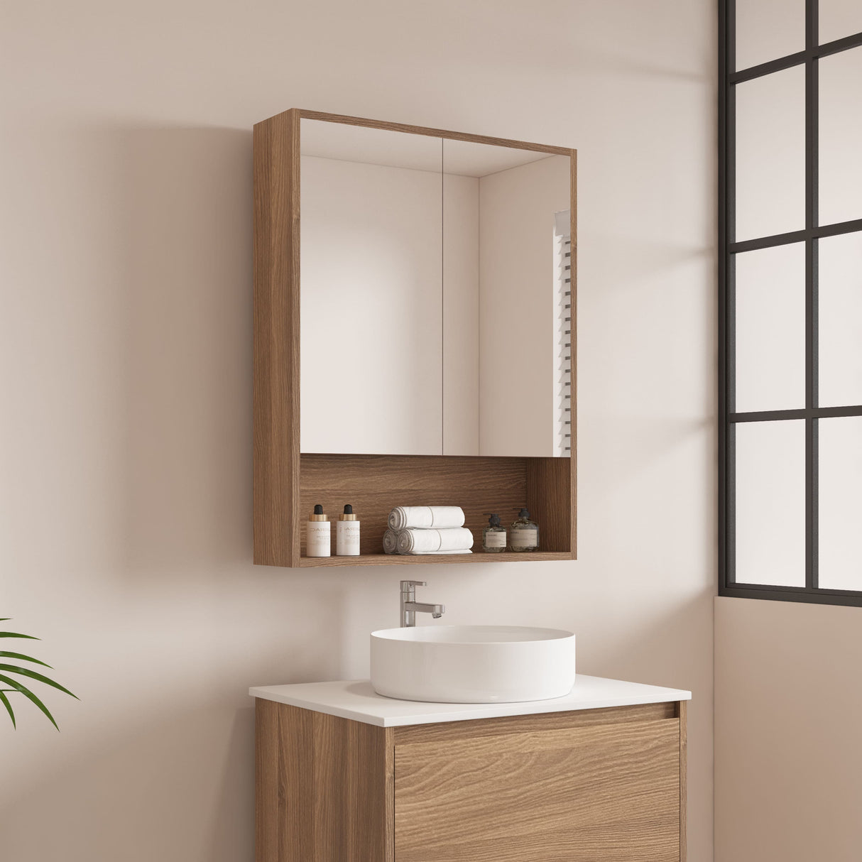 HERA Shaving Cabinet Elegant Oak
