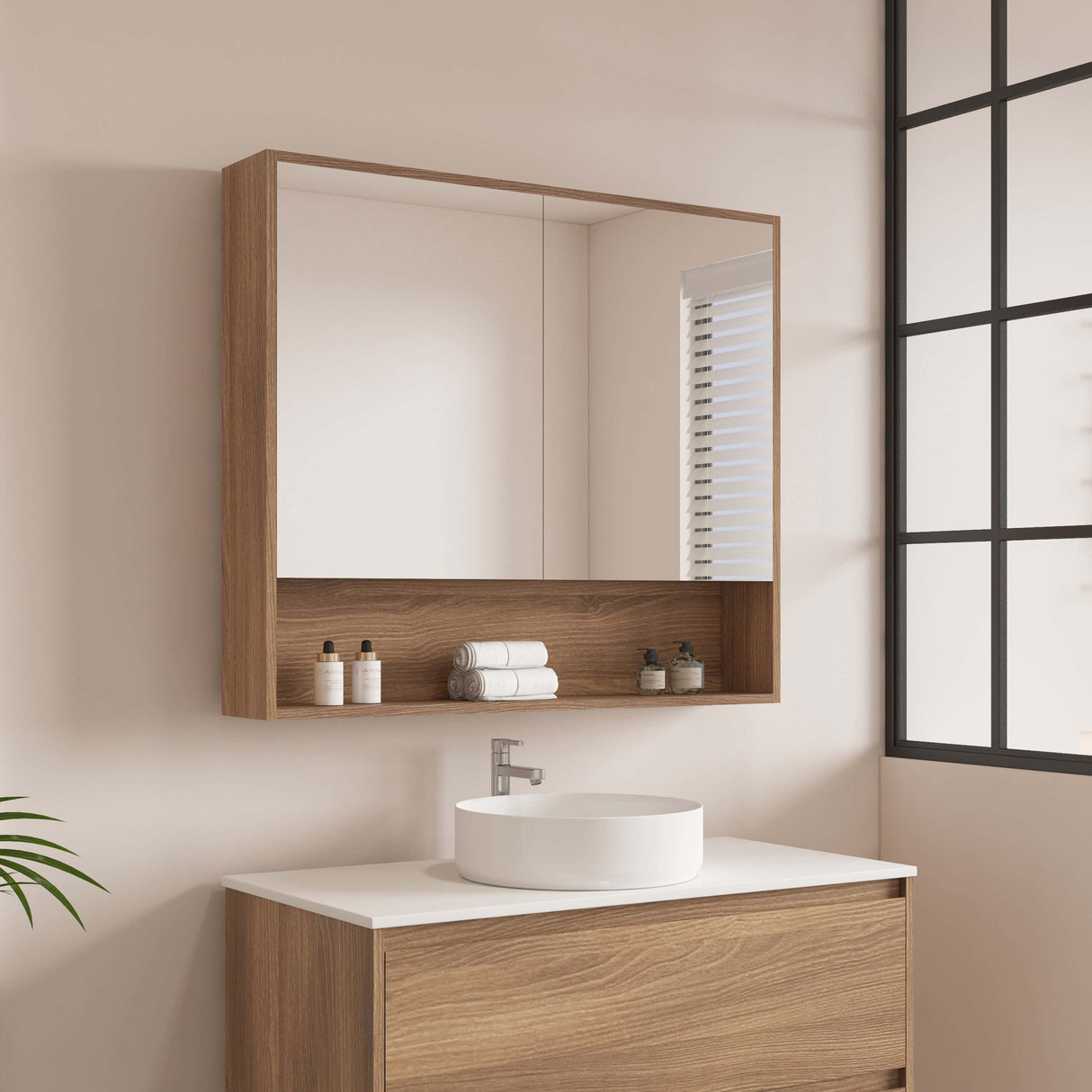 HERA Shaving Cabinet Elegant Oak