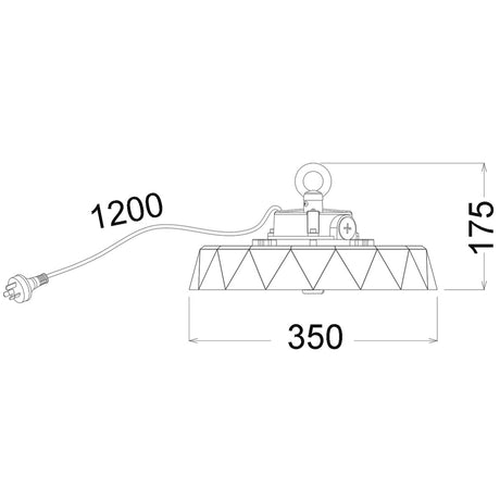 HIBTRI2: LED Power Switchable Tri-CCT High Bay (Sensor Available) IP65