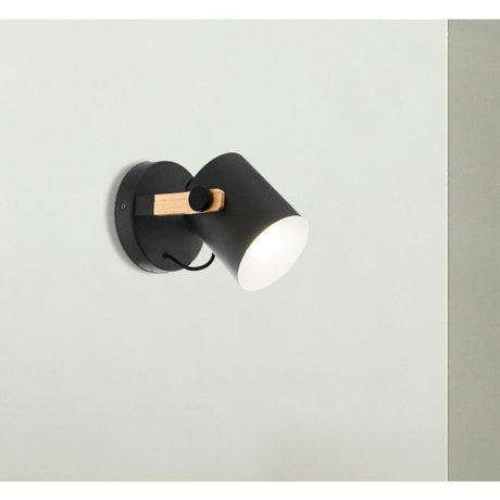 HORNWOOD Wall Light Steel Black