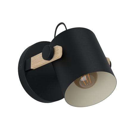 HORNWOOD Wall Light Steel Black