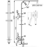 Seto Multifunction shower set (Chrome)