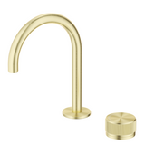 Mica Fluted Gooseneck Hob Basin Mixer Set