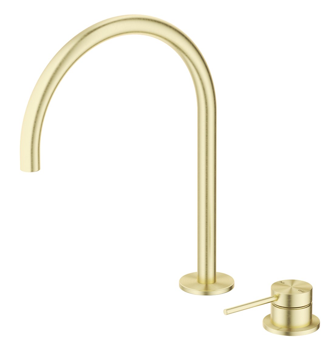 Mica Gooseneck Hob Sink/Basin Mixer Set