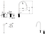 Mica Pull-Out Hob Mixer Set